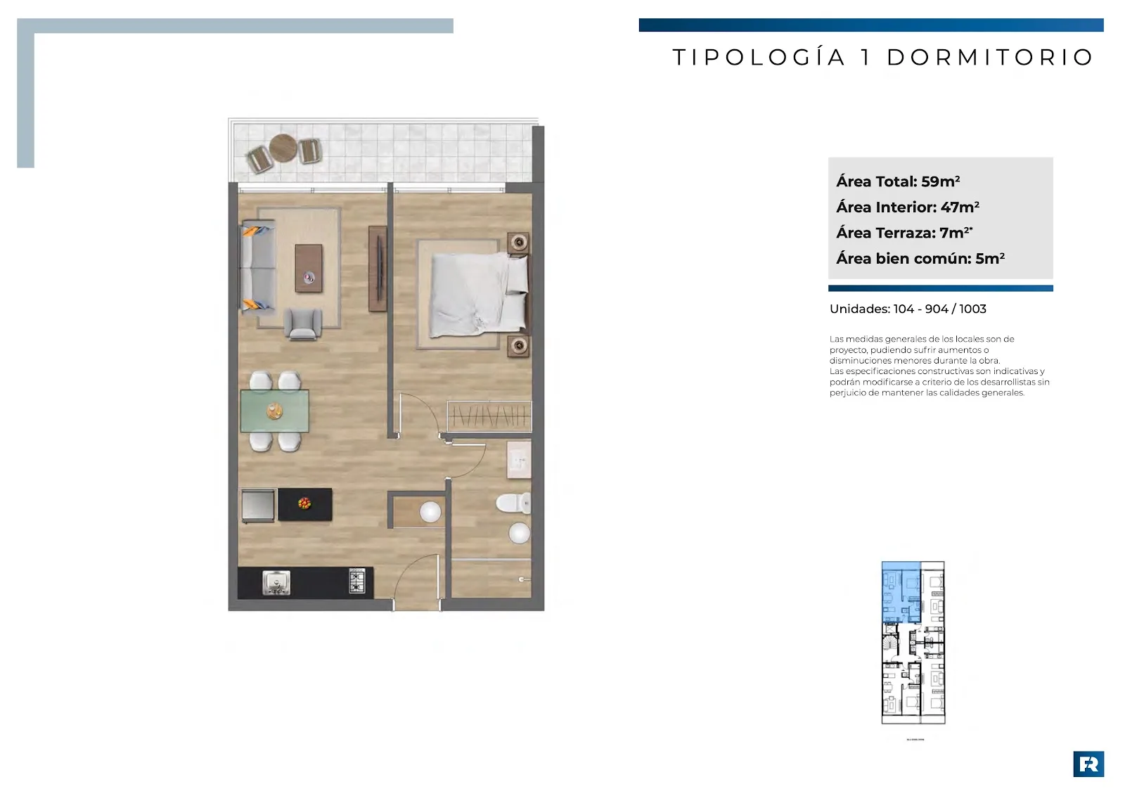 Alquiler - Apartamento con Garaje - Pocitos - 1 Dormitorio (46)